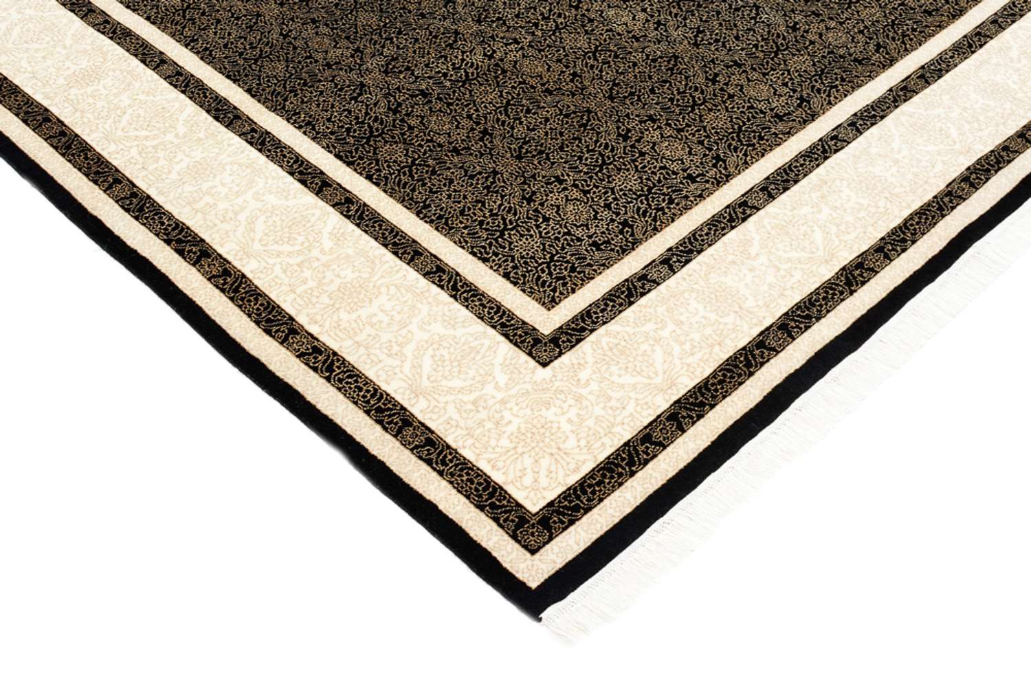 Alfombra oriental - 246 x 204 cm - antracita