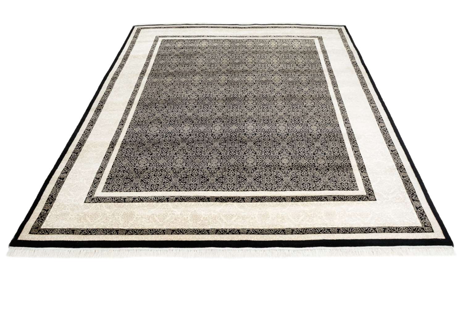 Tapis oriental - 246 x 204 cm - anthracite