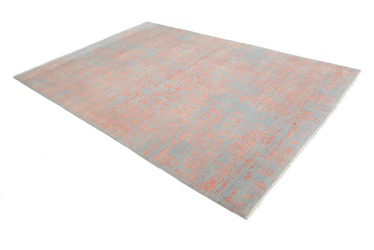 Tapis design carré  - 248 x 247 cm - orange