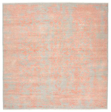 Tapis design carré  - 248 x 247 cm - orange