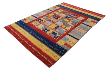 Tapete Gabbeh - Loribaft Indus - 240 x 173 cm - multicolorido