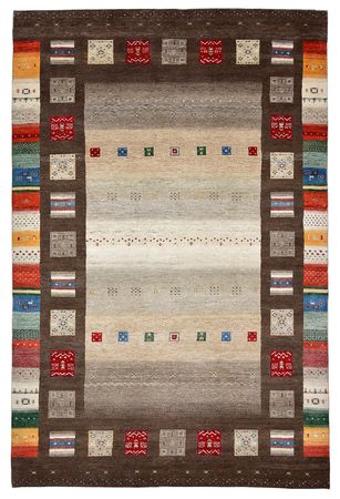 Gabbeh Rug - Loribaft Indus - 308 x 203 cm - multicolored