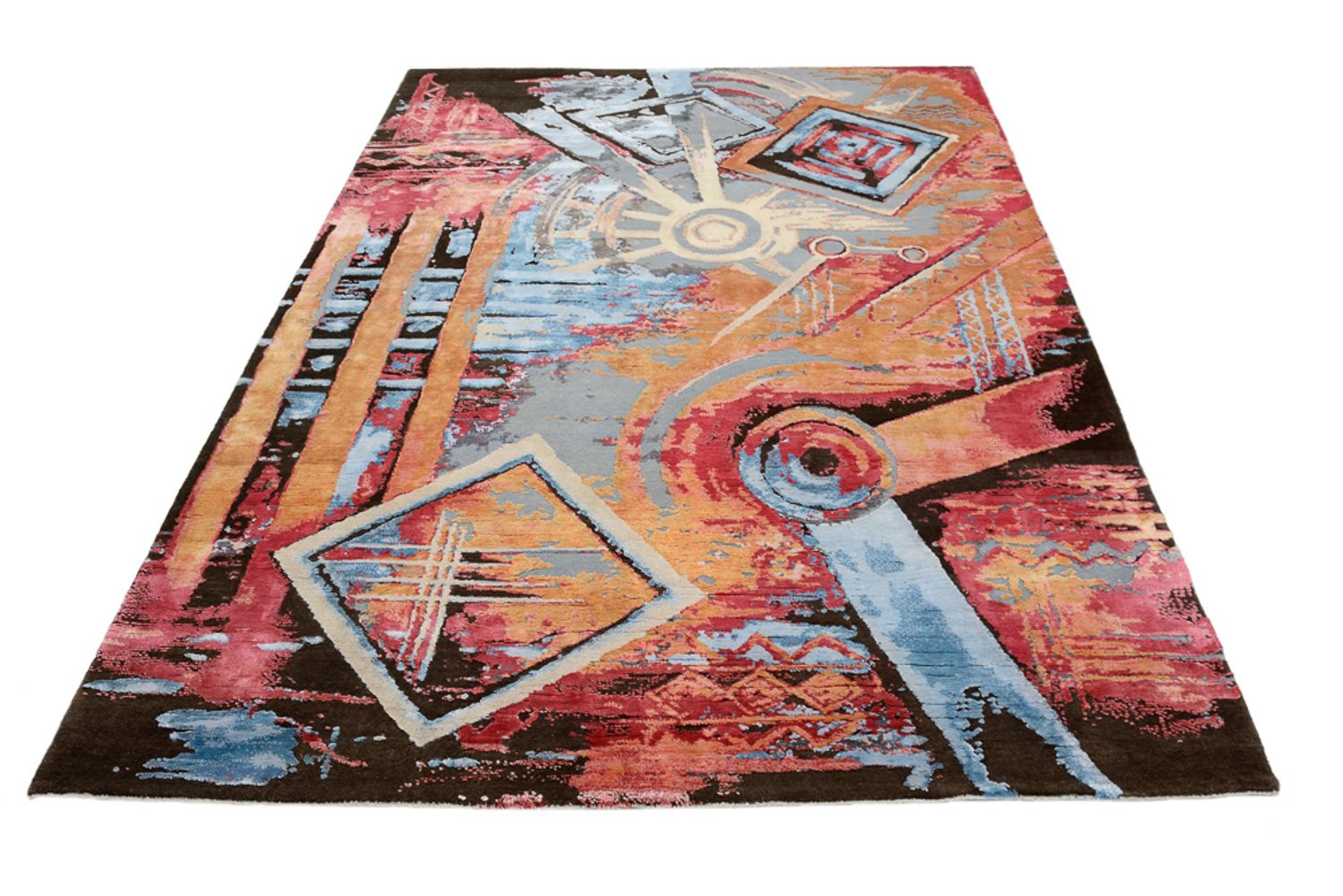 Alfombra de diseño - 239 x 171 cm - multicolor