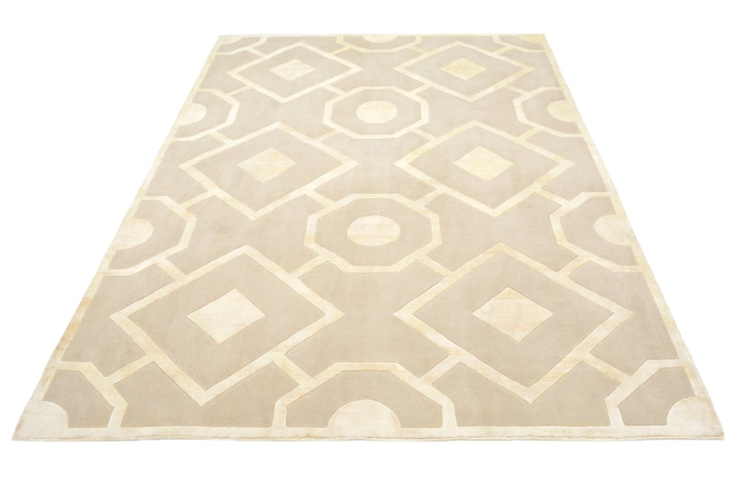 Designer Teppich - 236 x 174 cm - beige