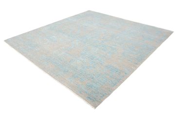 Designer Teppich quadratisch  - 249 x 249 cm - hellblau