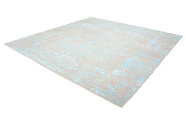 Tapis design carré  - 308 x 303 cm - bleu clair