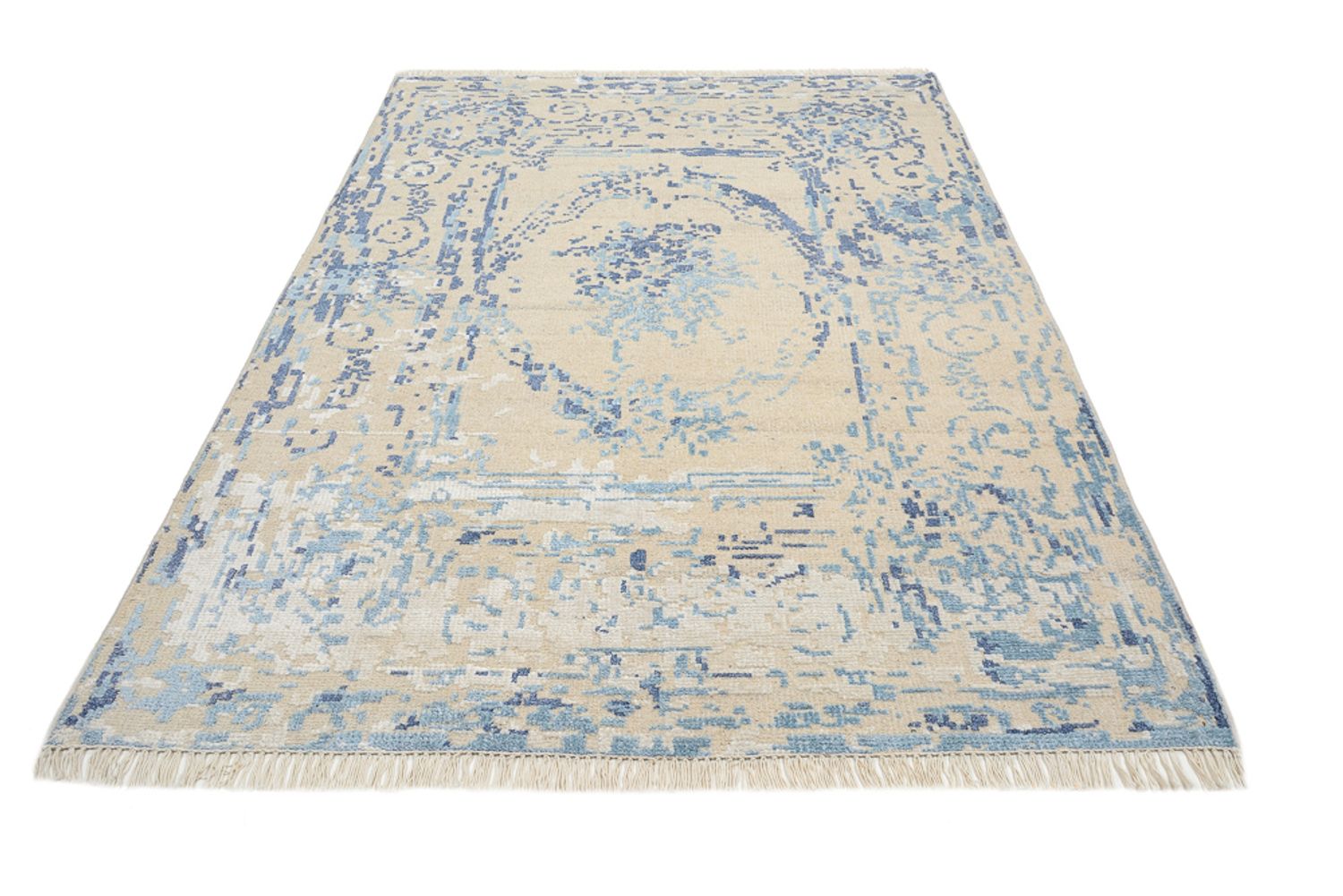 Designer Teppich - 243 x 176 cm - creme