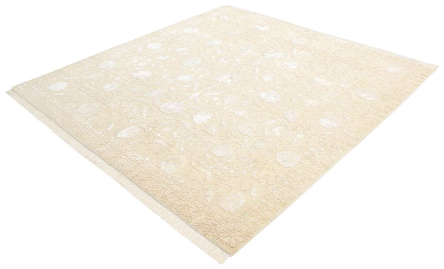 Orientteppich quadratisch  - 206 x 205 cm - hellbeige