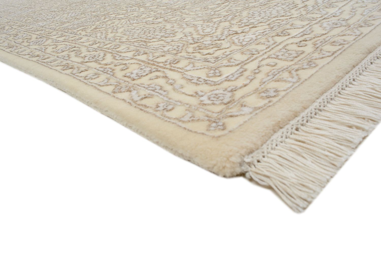 Tapis oriental - 247 x 204 cm - beige foncé