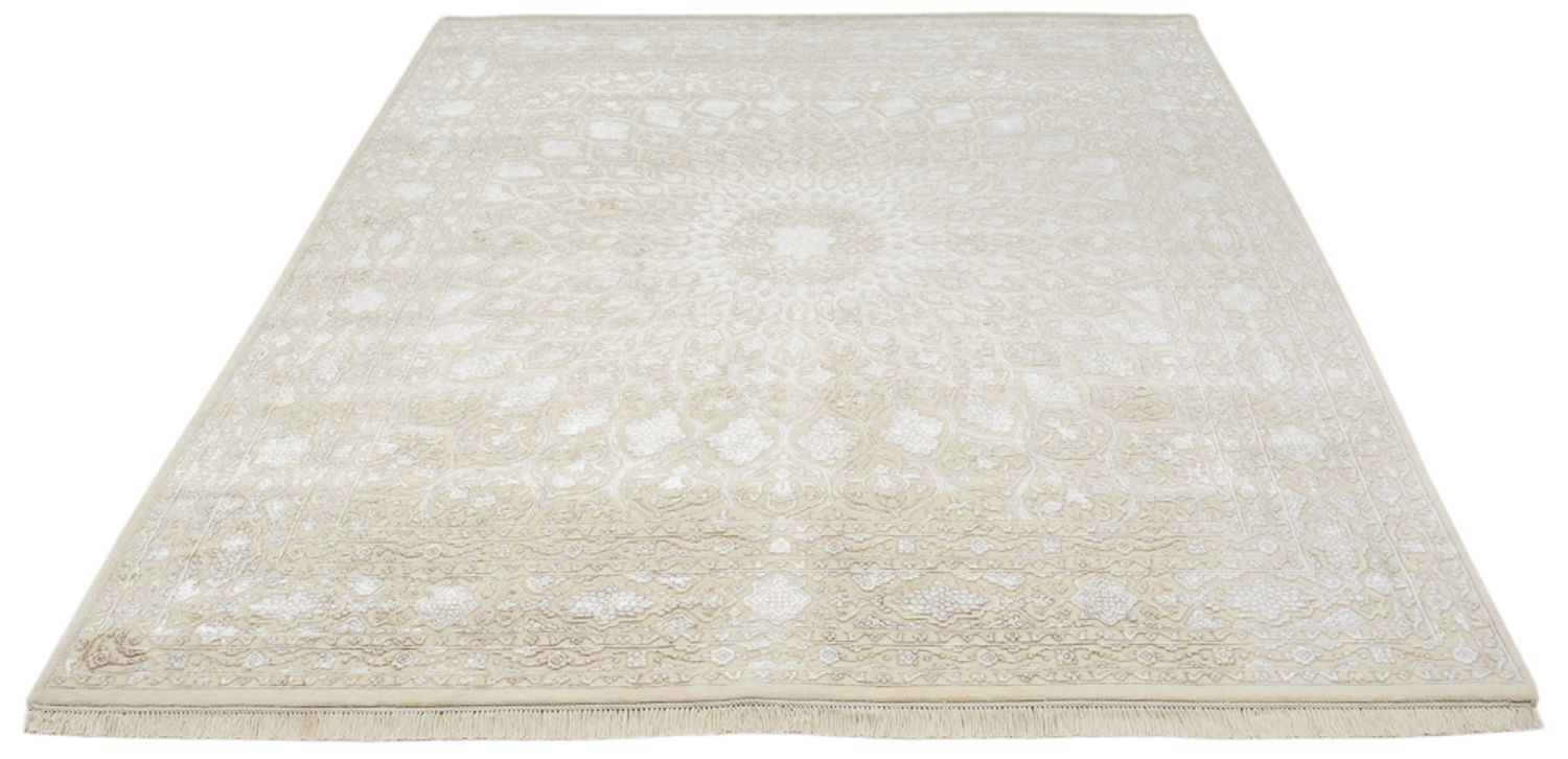 Alfombra oriental - 247 x 204 cm - beige oscuro