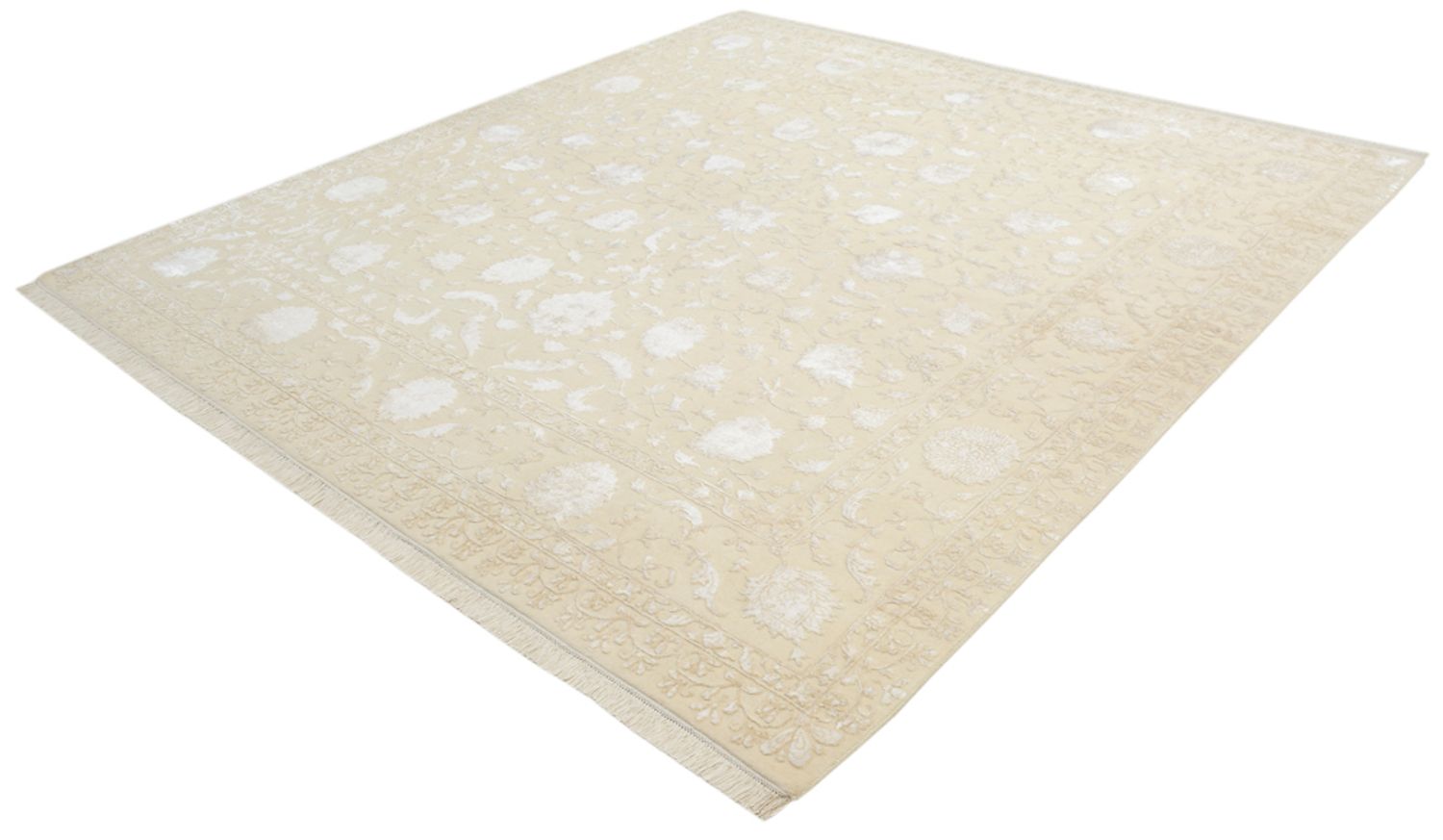 Alfombra oriental cuadrado  - 255 x 250 cm - beige claro