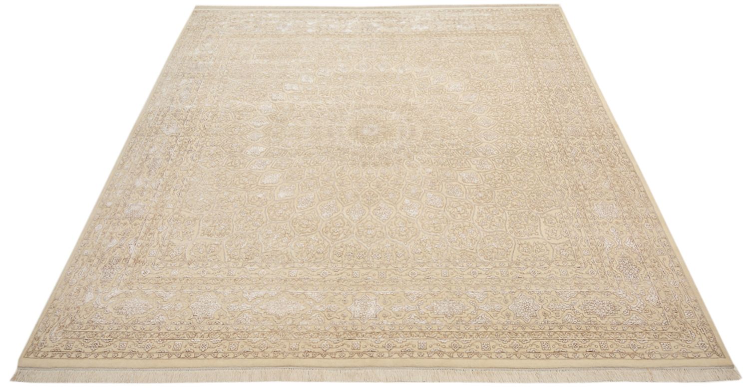 Alfombra oriental cuadrado  - 304 x 301 cm - beige oscuro