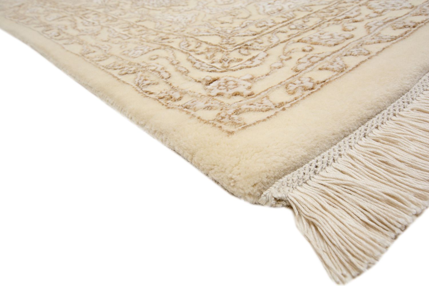 Orientteppich quadratisch  - 304 x 301 cm - dunkelbeige