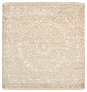 Oriental Carpet kvadrat  - 246 x 245 cm - mörk beige