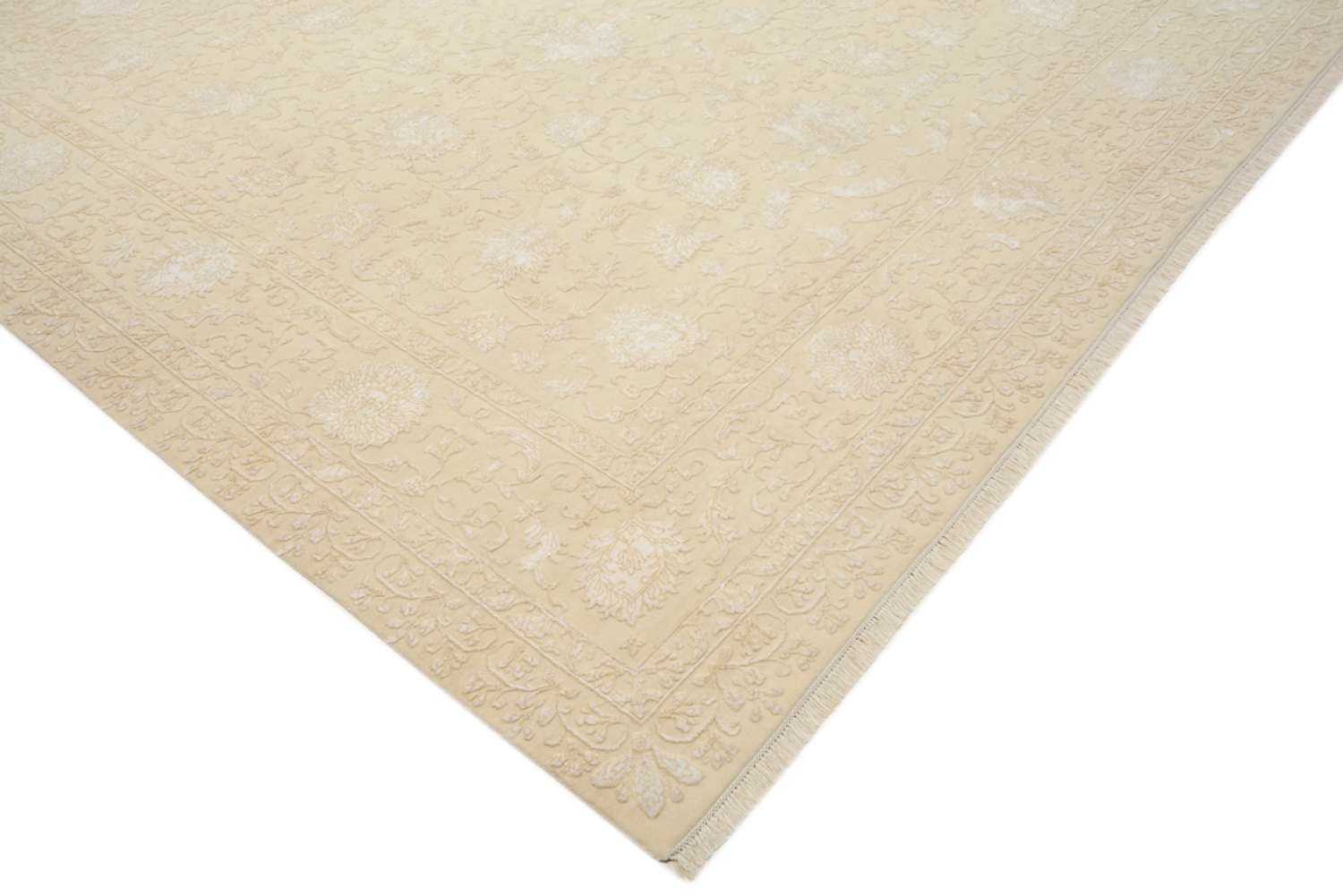 Alfombra oriental cuadrado  - 309 x 301 cm - beige claro