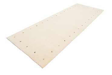 Tapis de couloir Tapis Gabbeh - Loribaft Indus - 334 x 128 cm - crème