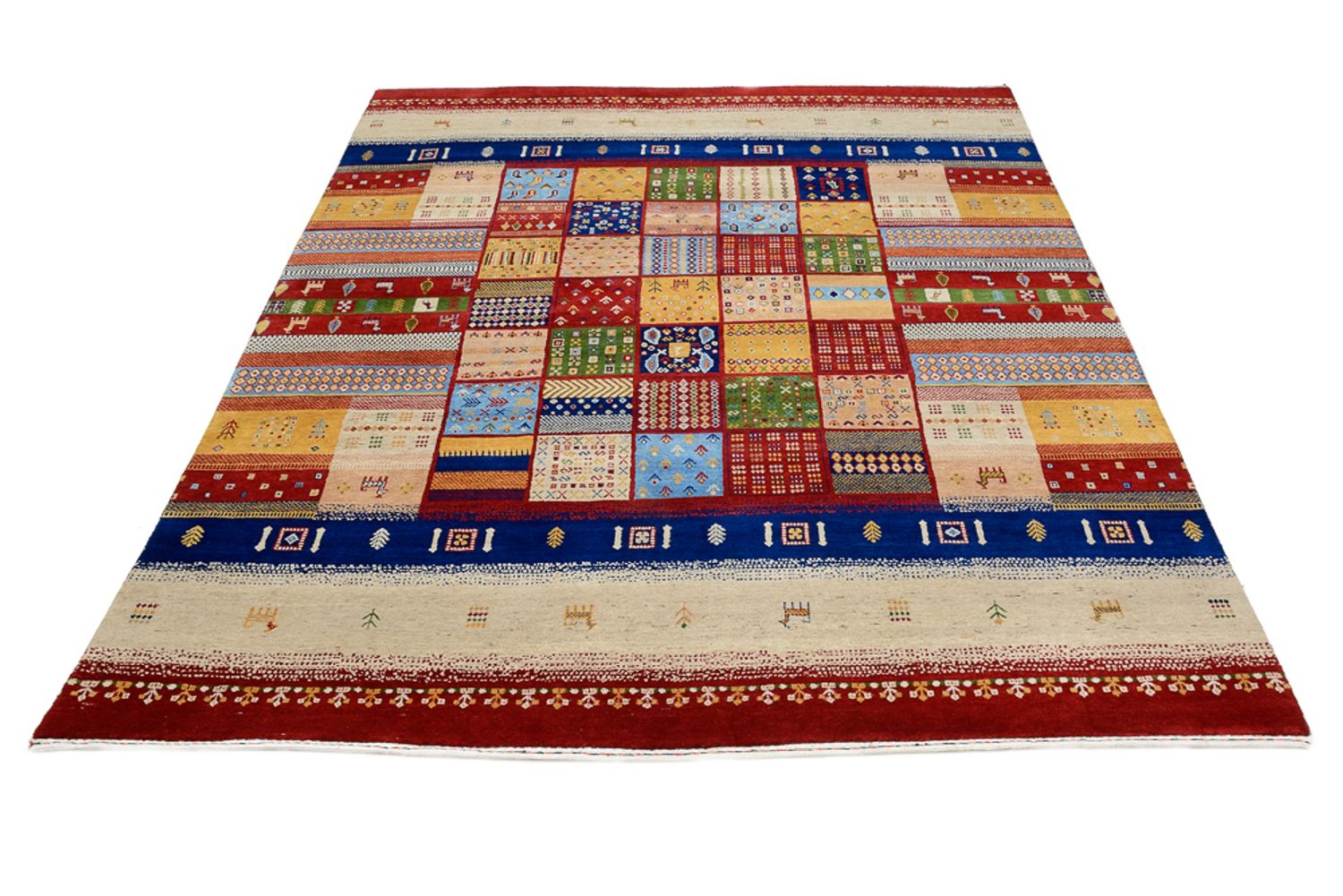 Tappeto Gabbeh - Loribaft Indus - 251 x 207 cm - multicolore