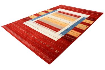 Tapis Gabbeh - Loribaft Indus carré  - 251 x 248 cm - multicolore