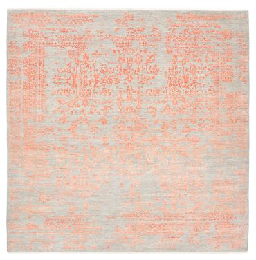 Tapis design carré  - 254 x 251 cm - orange