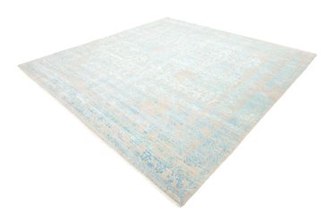 Designer Rug square  - 309 x 301 cm - light blue