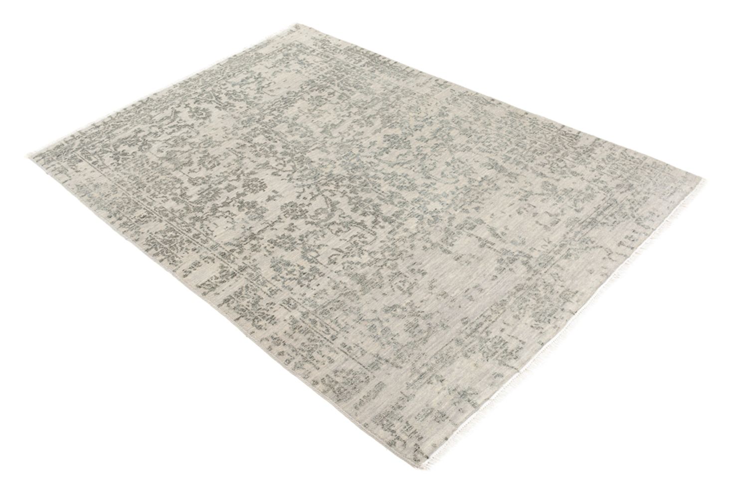 Designer Teppich - 179 x 123 cm - grau