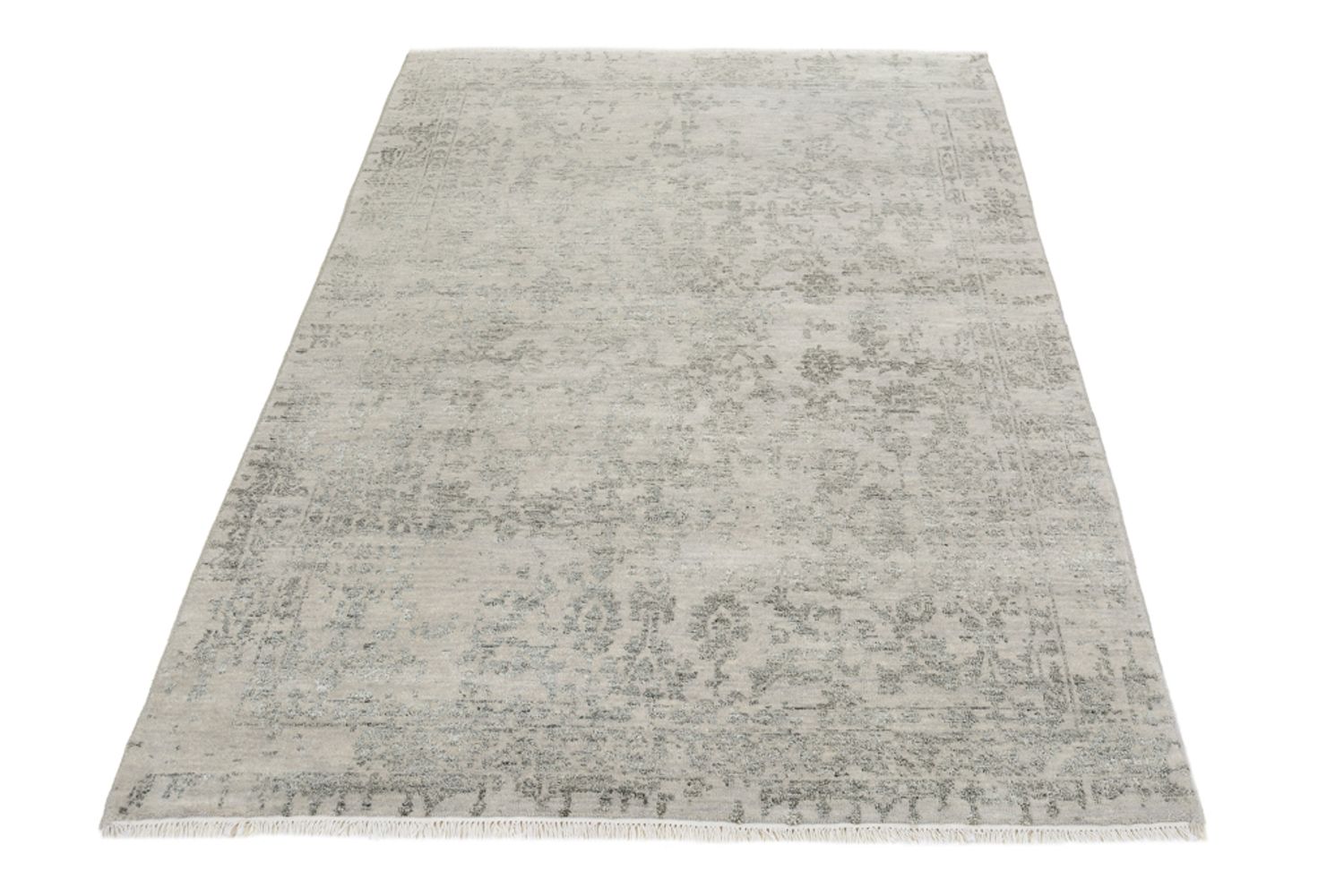 Designer Teppich - 179 x 123 cm - grau