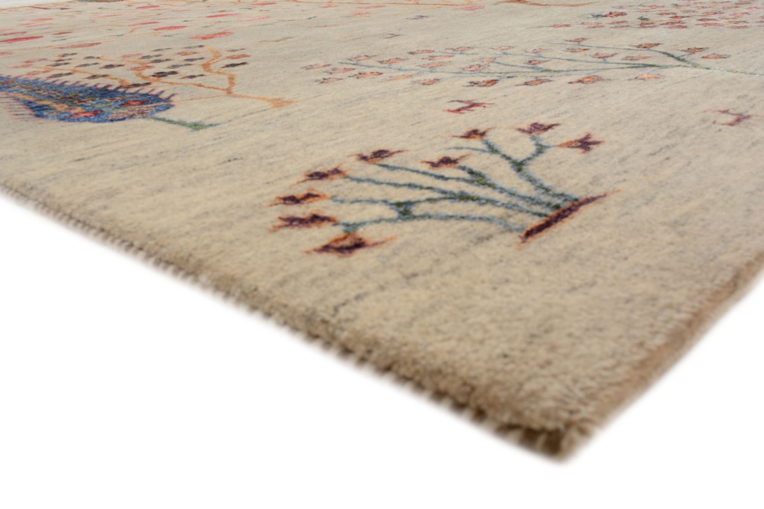 Gabbeh teppe - Loribaft Indus - 241 x 176 cm - kamel