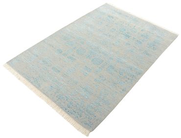 Tapis design - 151 x 105 cm - gris clair