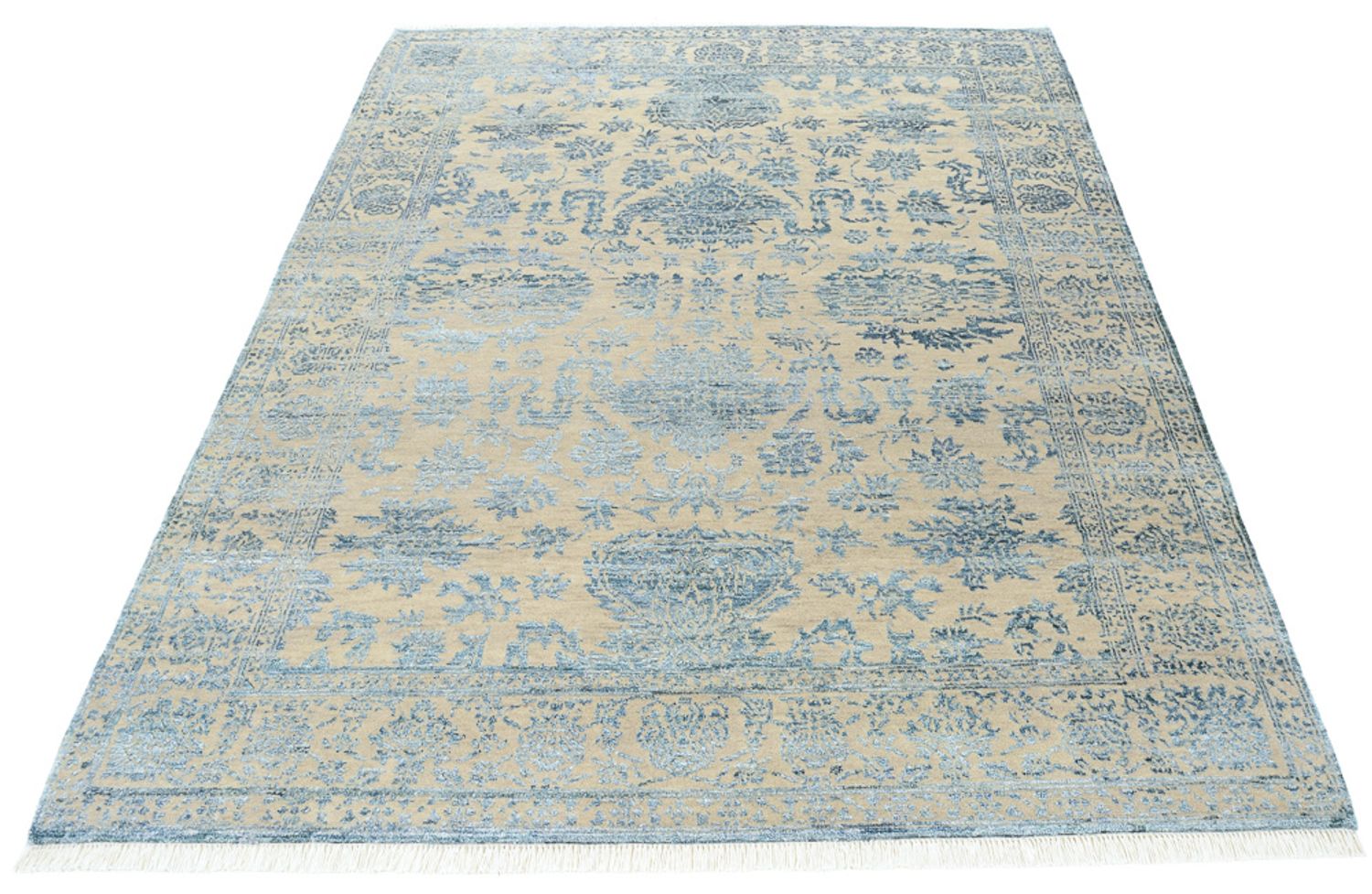 Tapis design - 201 x 156 cm - gris