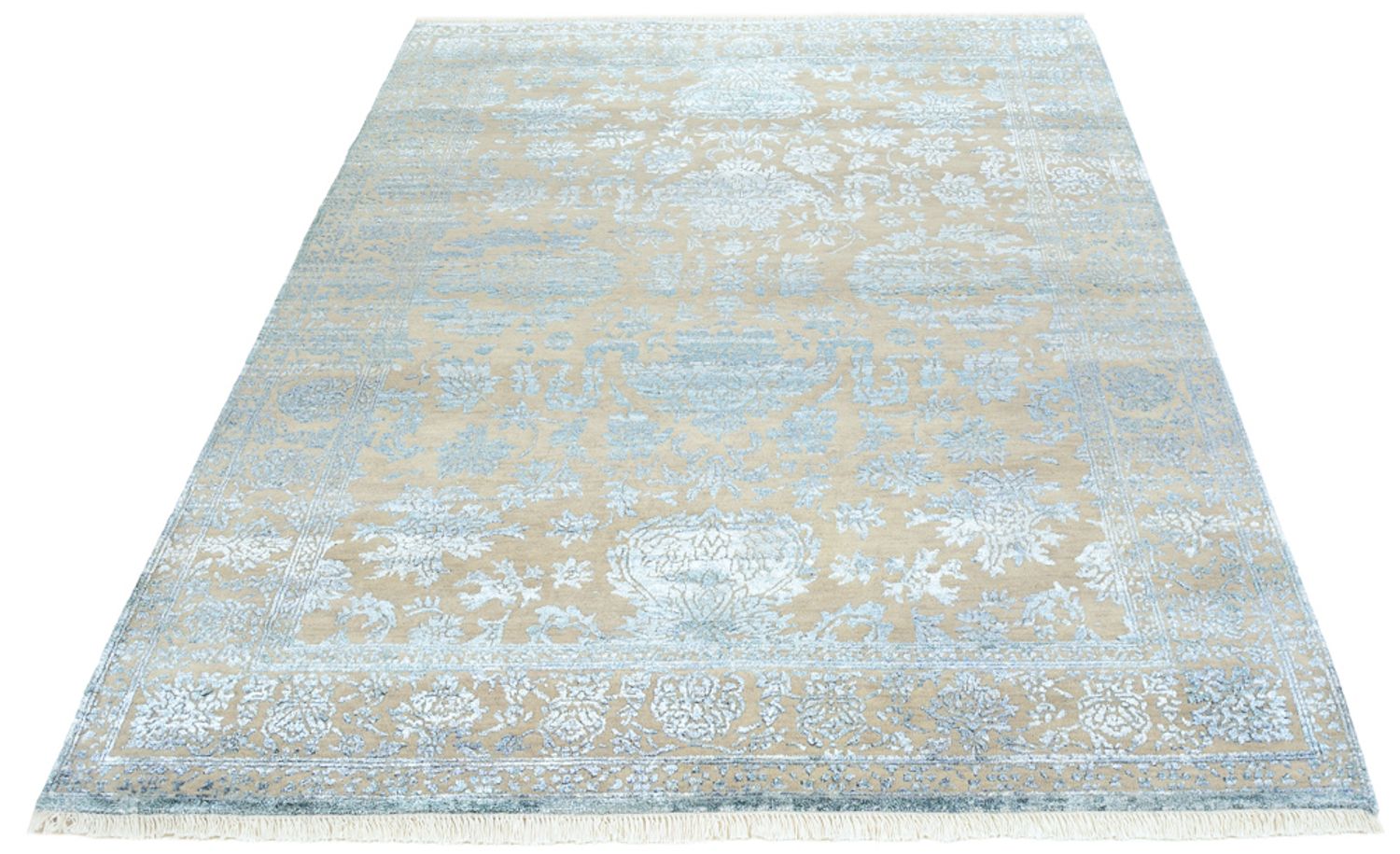 Tapis design - 201 x 156 cm - gris