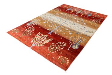 Gabbeh Rug - Loribaft Indus - 242 x 177 cm - multicolored