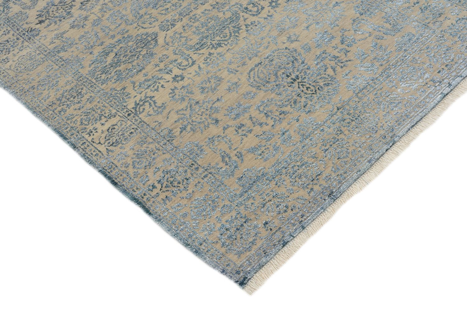 Tapis design - 152 x 103 cm - bleu clair