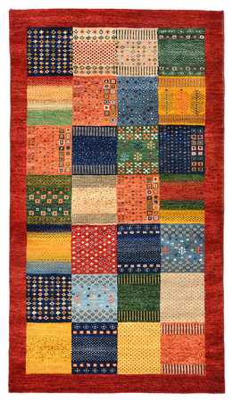 Tapis Gabbeh - Loribaft Indus - 162 x 91 cm - multicolore