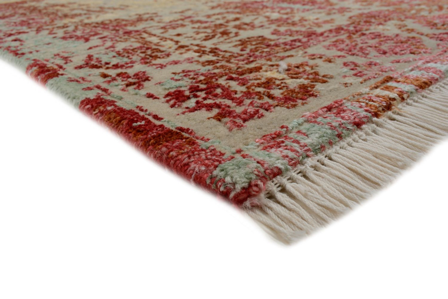 Tapis design - 133 x 71 cm - rouge clair