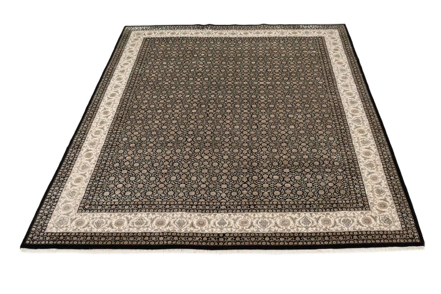 Orientalny dywan - Bijar - Indus - 303 x 246 cm - ciemny beż