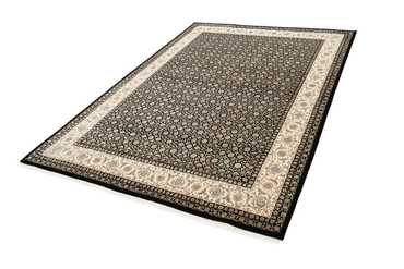 Orientalny dywan - Bijar - Indus - 204 x 141 cm - ciemny beż