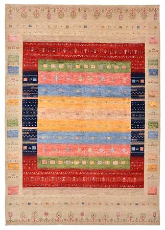 Tapis Gabbeh - Loribaft Indus - 244 x 173 cm - multicolore