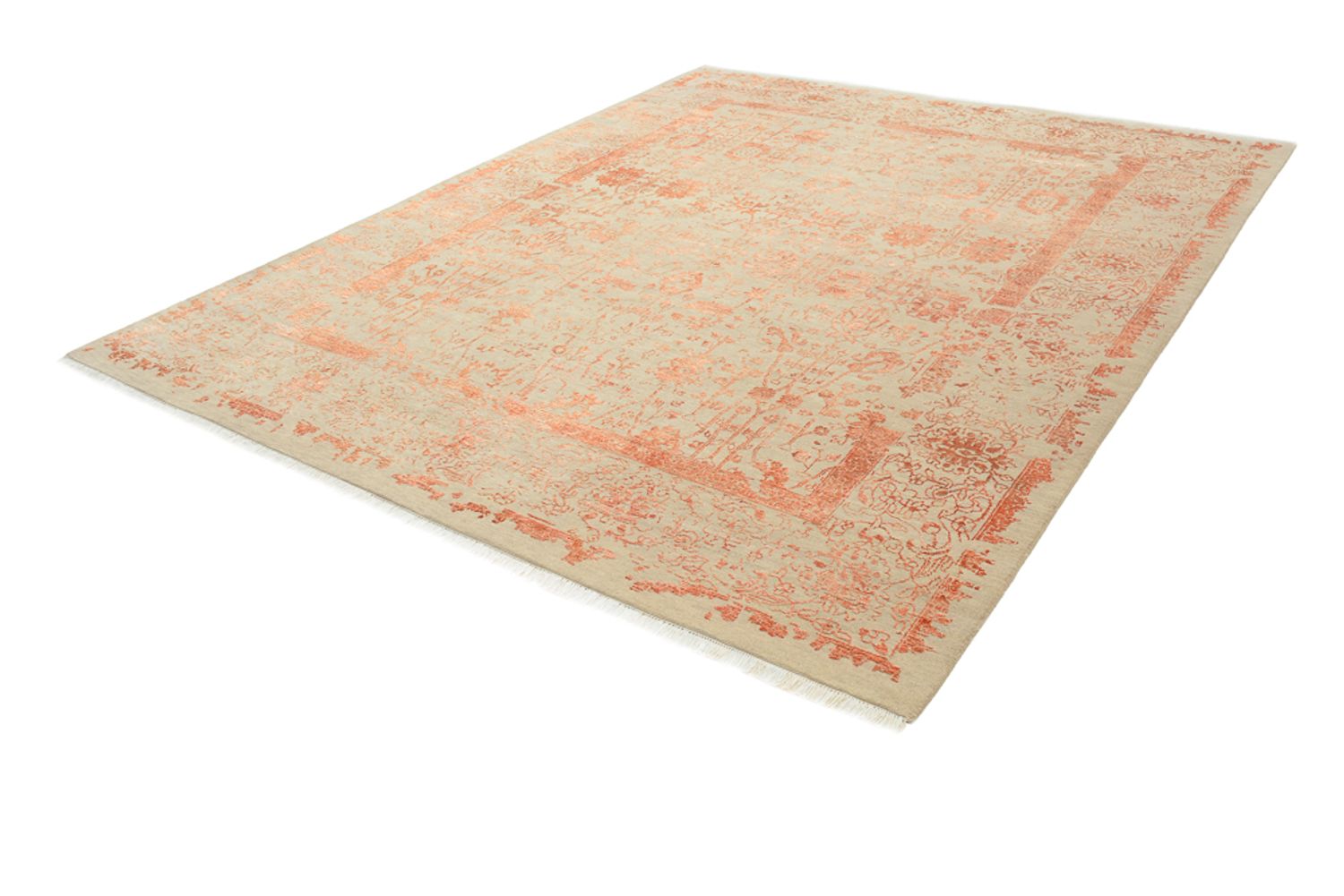 Designer Teppich - 299 x 253 cm - orange