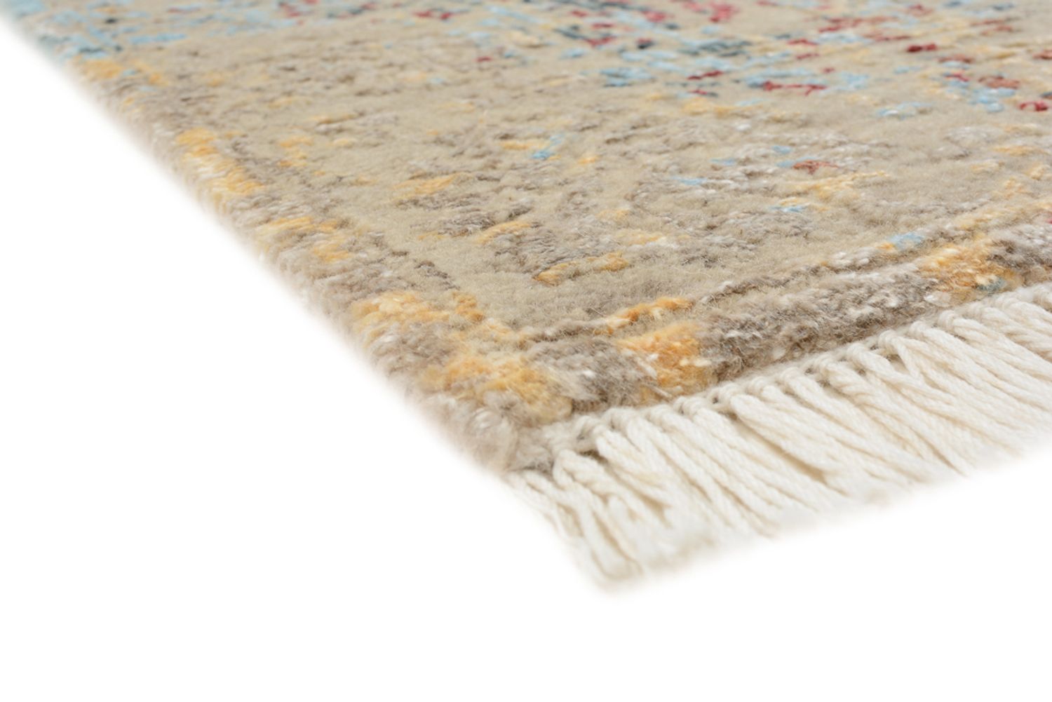 Designer teppe - 129 x 81 cm - lys beige