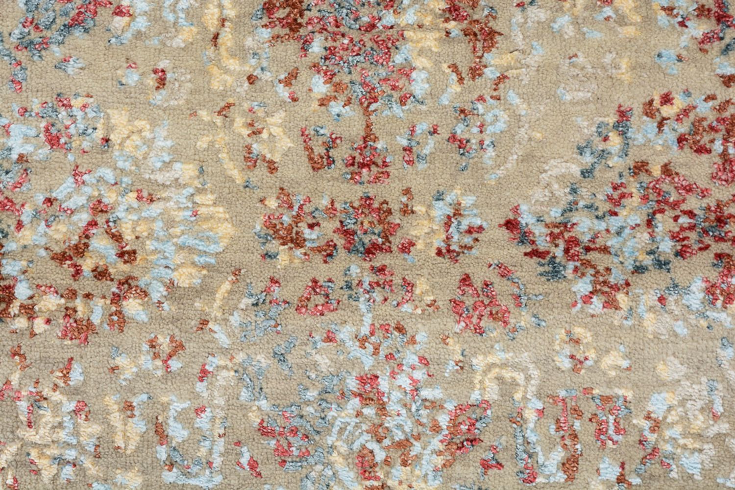 Tapis design - 129 x 81 cm - beige clair