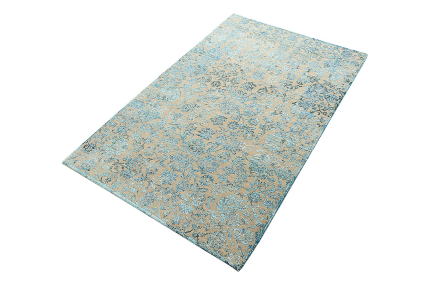 Designer Rug - 150 x 95 cm - light blue