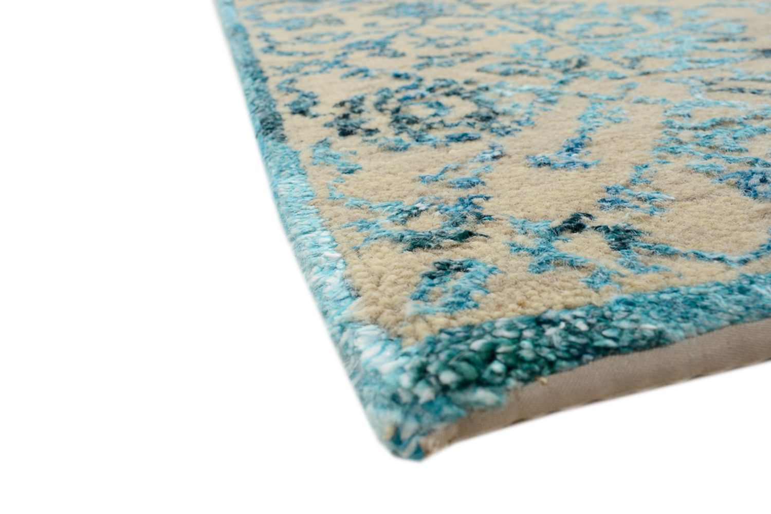 Tapis design - 150 x 95 cm - bleu clair