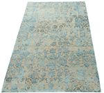 Tapis design - 150 x 95 cm - bleu clair