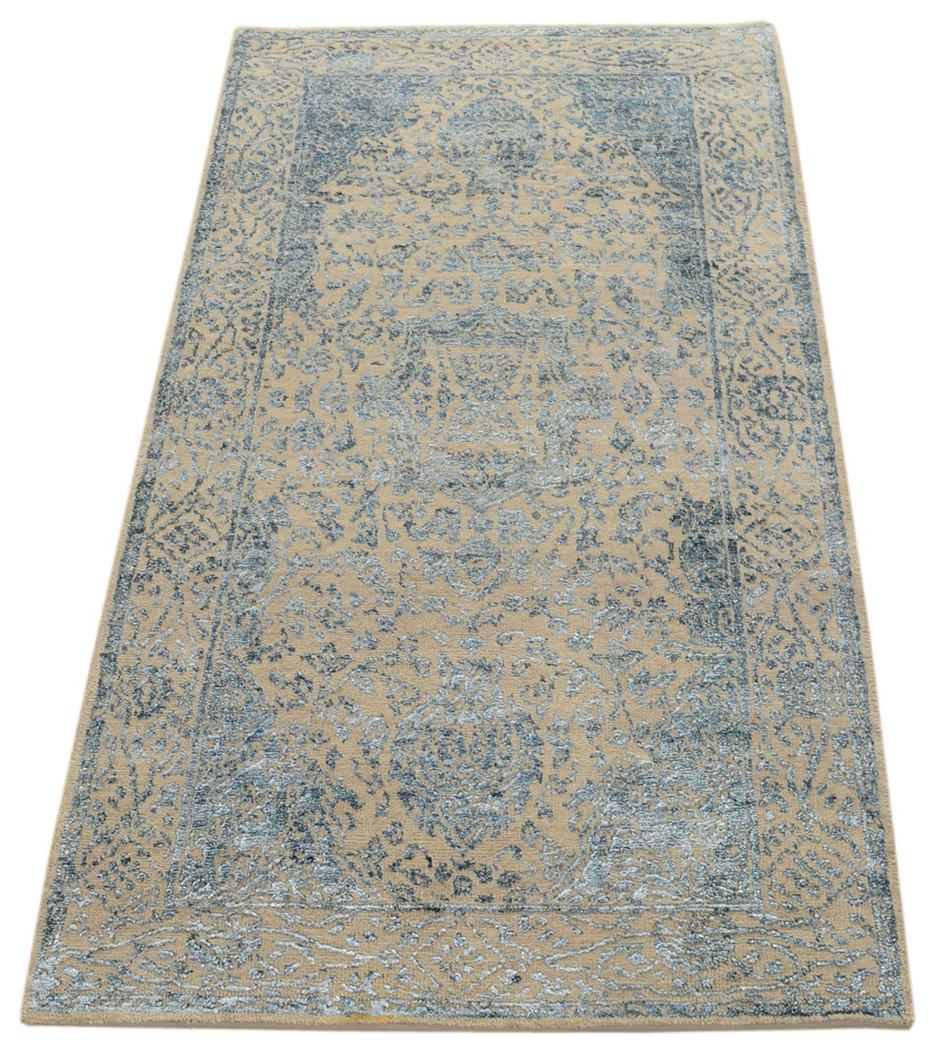 Alfombra de diseño - 138 x 74 cm - beige claro