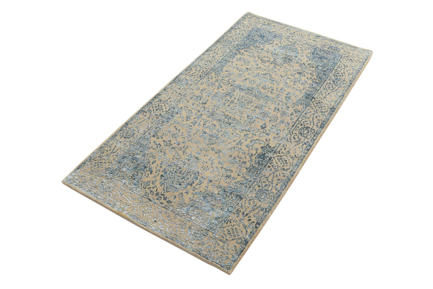 Alfombra de diseño - 138 x 74 cm - beige claro