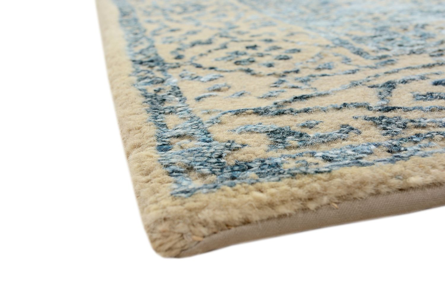 Designer teppe - 138 x 74 cm - lys beige