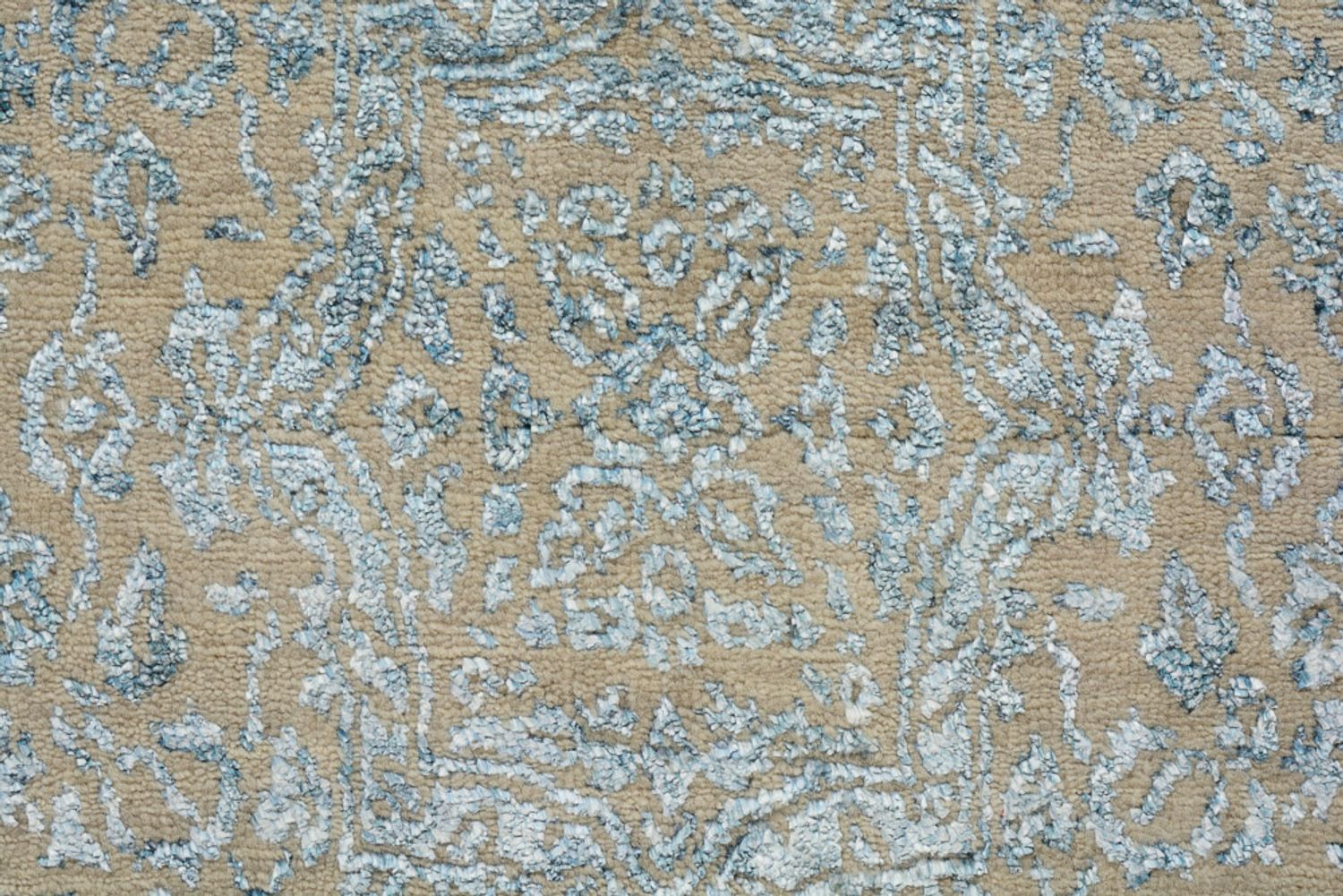 Tapis design - 138 x 74 cm - beige clair