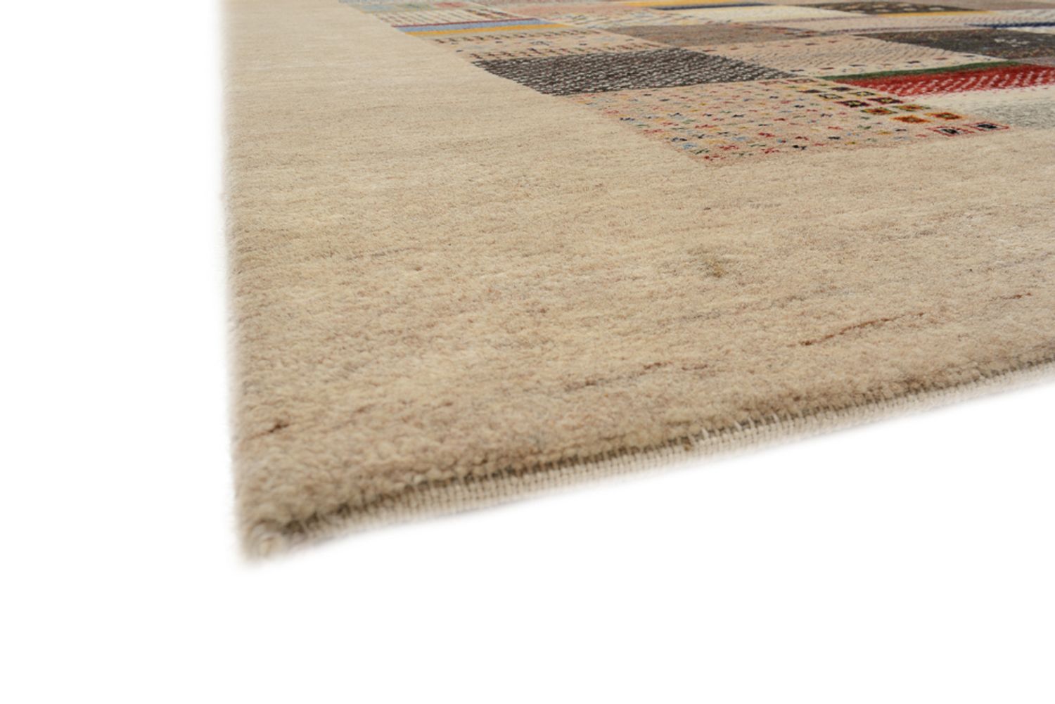 Gabbeh Teppich - Loribaft Indus - 350 x 250 cm - dunkelbeige