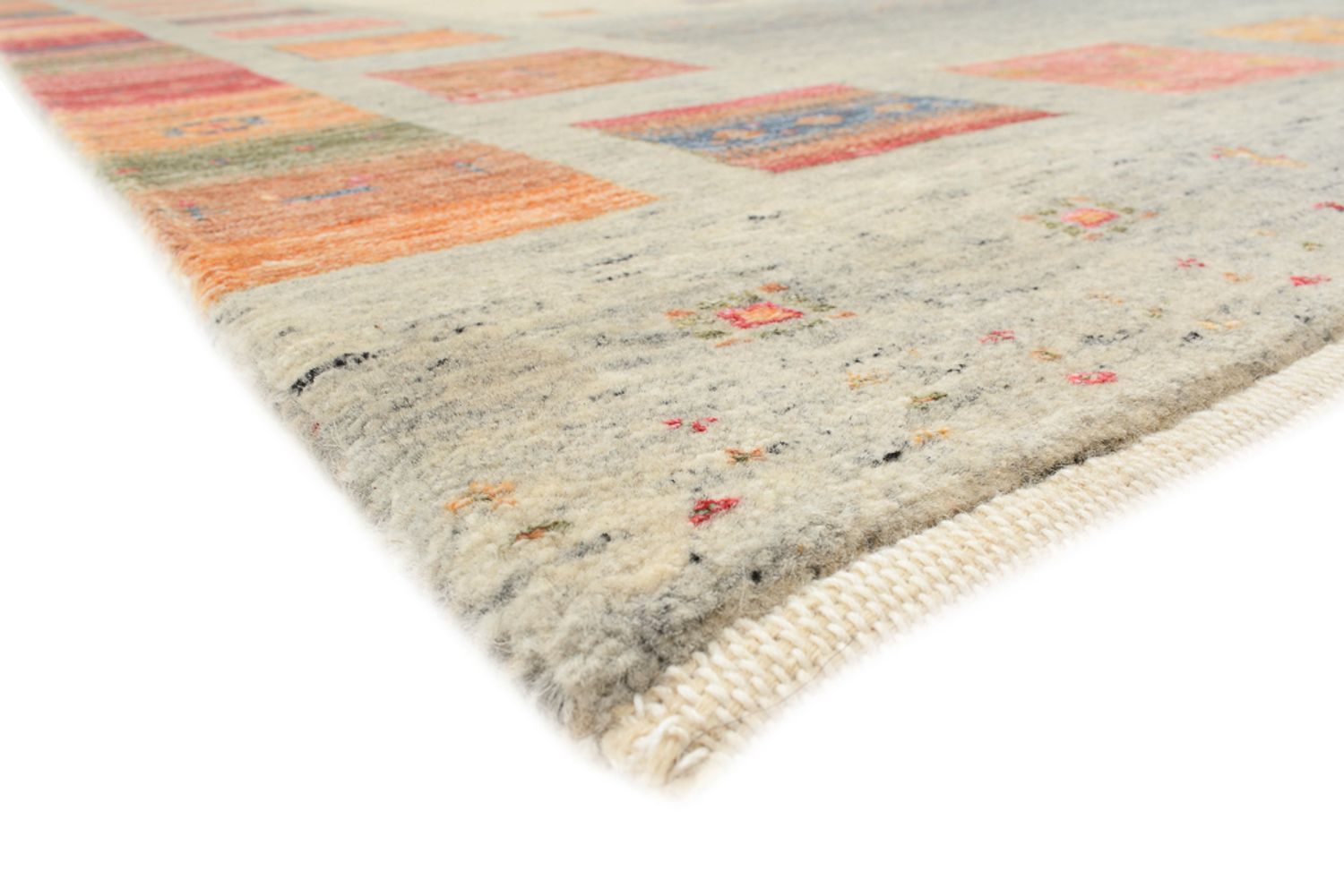 Tapete Gabbeh - Loribaft Indus - 244 x 176 cm - multicolorido