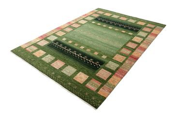 Gabbeh Rug - Loribaft Indus - 238 x 173 cm - green